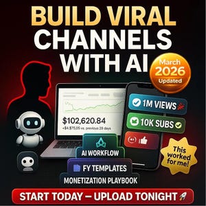 AIでバイラルYouTubeチャンネルを構築 | 100% dfyテンプレート、自動化ワークフロー、PLR MRR、撮影や編集は不要でオンラインで収益を稼ぎましょう