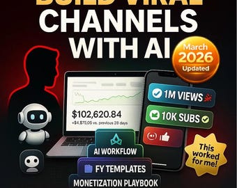 Build Viral YouTube Channels with AI | 100% dfy Templates, Automation Workflows, PLR MRR, No Filming or Editing Needed Make Money Online