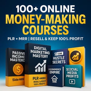Launch Your Own Online Course Empire 100+ Resell Rights Courses | Make Money Online, Passive Income Vault, Digital Marketing Online Business