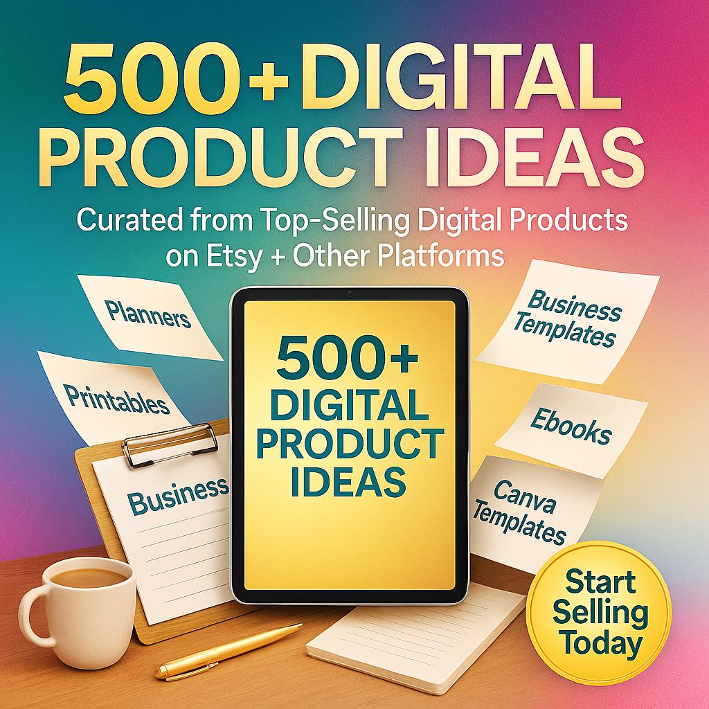 500+ Digital Product Ideas to Create & Sell, Make Money Online With ...