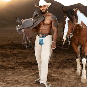 Men’s 100% Real Leather Western Wear Cowboy Chap Fringes, Leather Pant, Suede Leather Chap, Riding Chaps, Rode Leather Chap, Wild West Chap