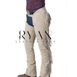 Women Western Wear 100% Riding Leather Chap Fringes - Women Leather Pant Leather Chap Festival Costum Fairy Costume Equestrian Chap Women