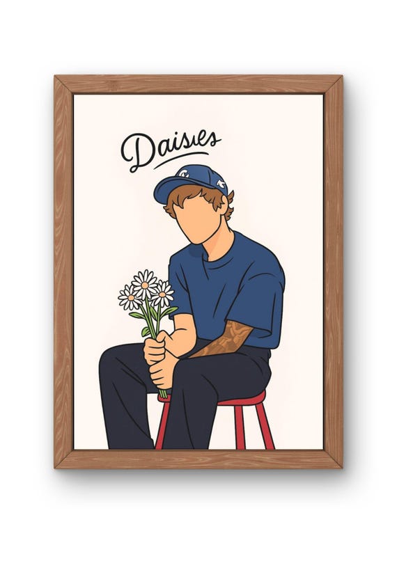 Daisies | Justin Bieber Inspired Digital File | Cute Colourful