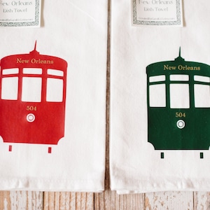 New Orleans Streetcar Dish Towel