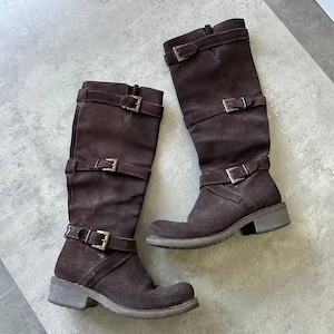 Bottines Vintage FREE LANCE En Cuir Noir - Taille 36.5 - Occasion Très Bon état - Talon Moyen