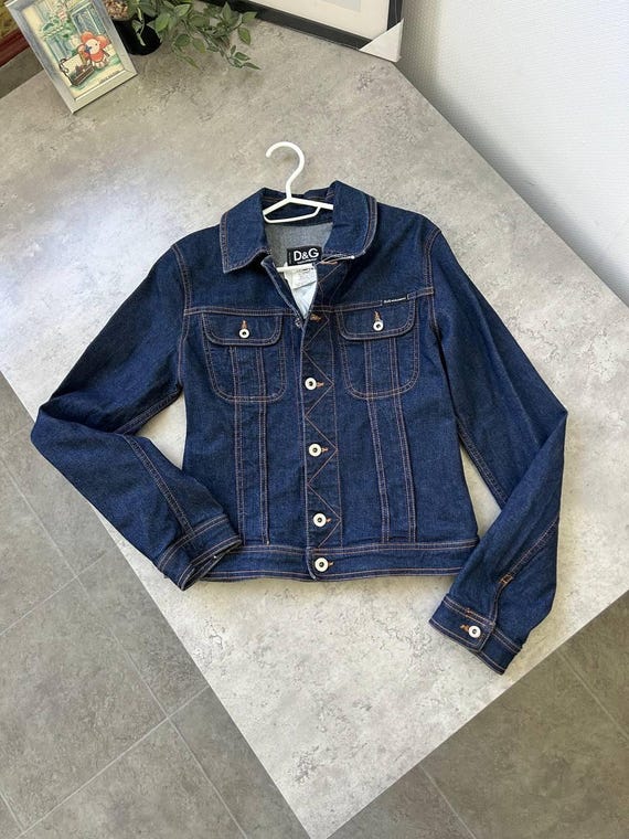 D&G クロップド デニム ジャケット、Y2K、イタリア製 - Etsy 日本