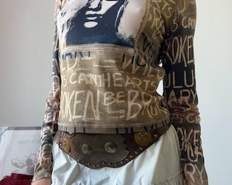 Urban Outfitters abstract long sleeve top , Y2K, vintage