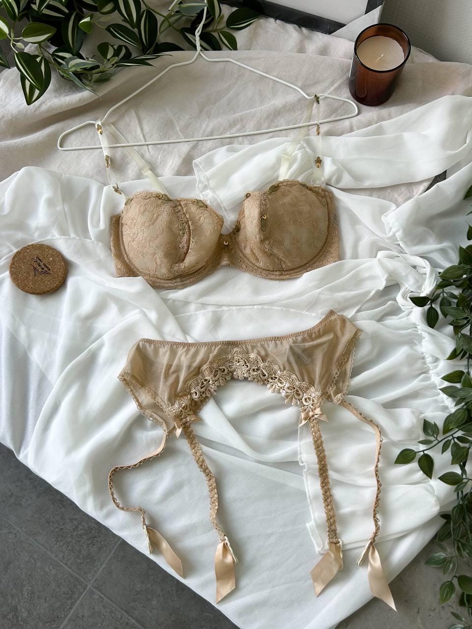 Retro Garter Belt and Bra Sets - Etsy
