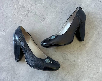 Diesel Vintage Leather Pumps , Heels, y2k heels, 00s