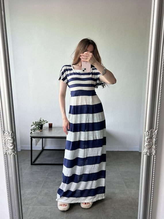 Max Mara Linen Long Maxi Dress , Old Money, Style, Streetwear - Etsy Israel
