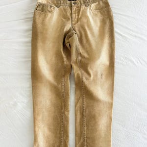 Seltene Vintage-Herrenhose von Roberto Cavalli, goldener Python-Print, 90er/2000er Jahre, hergestellt in Italien, Herrenjeans