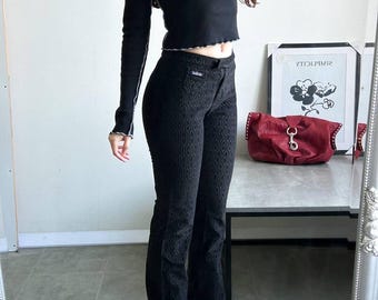Vintage 90s Miss Sixty Velvet Pants , rare, Y2K