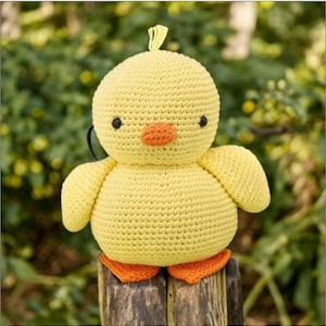 Patron au crochet Daisy the Chick : jouet de Pâques Amigurumi (Patron PDF)