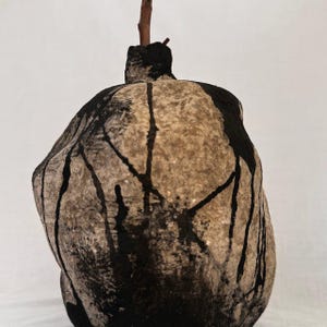minimal paper mache vase