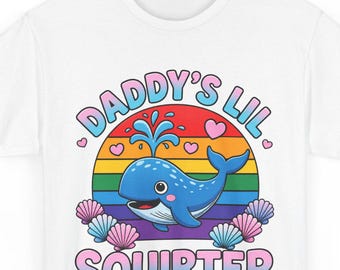 Ongepaste papa's kleine spuiter, gênante dank meme voor vrouwen, damesshirt, humoristisch shirt voor volwassenen, grappig citaat T-shirt, aanstootgevende meme