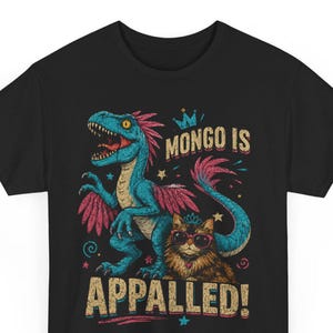 Dungeon Crawler Carl Shirt This Is An Outrage Shirt,Mongo Is Appalled Graphic T-Shirt,Cat Lover Tshirt,Dinosaur Graphic Tee, New Achievement