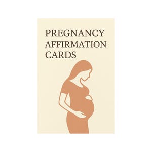 Tarjetas de afirmación del embarazo, tarjetas imprimibles positivas para futuras mamás, descarga digital / Tarjetas imprimibles de hitos del embarazo