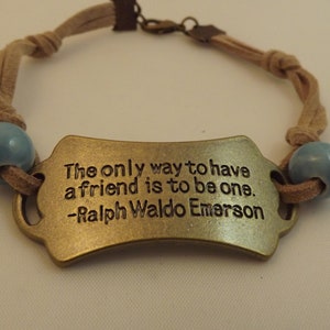 Friend Quote Bracelet