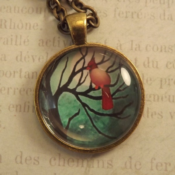 Little Redbird Pendant Necklace