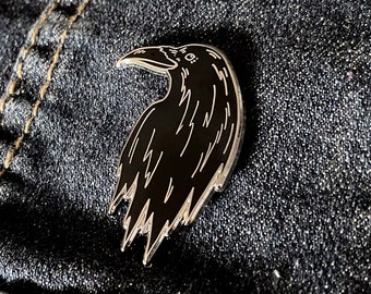 Crow/Raven Enamel Pin