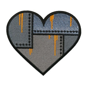 Metalen hart patch