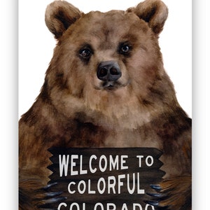 Colorado Bear Print