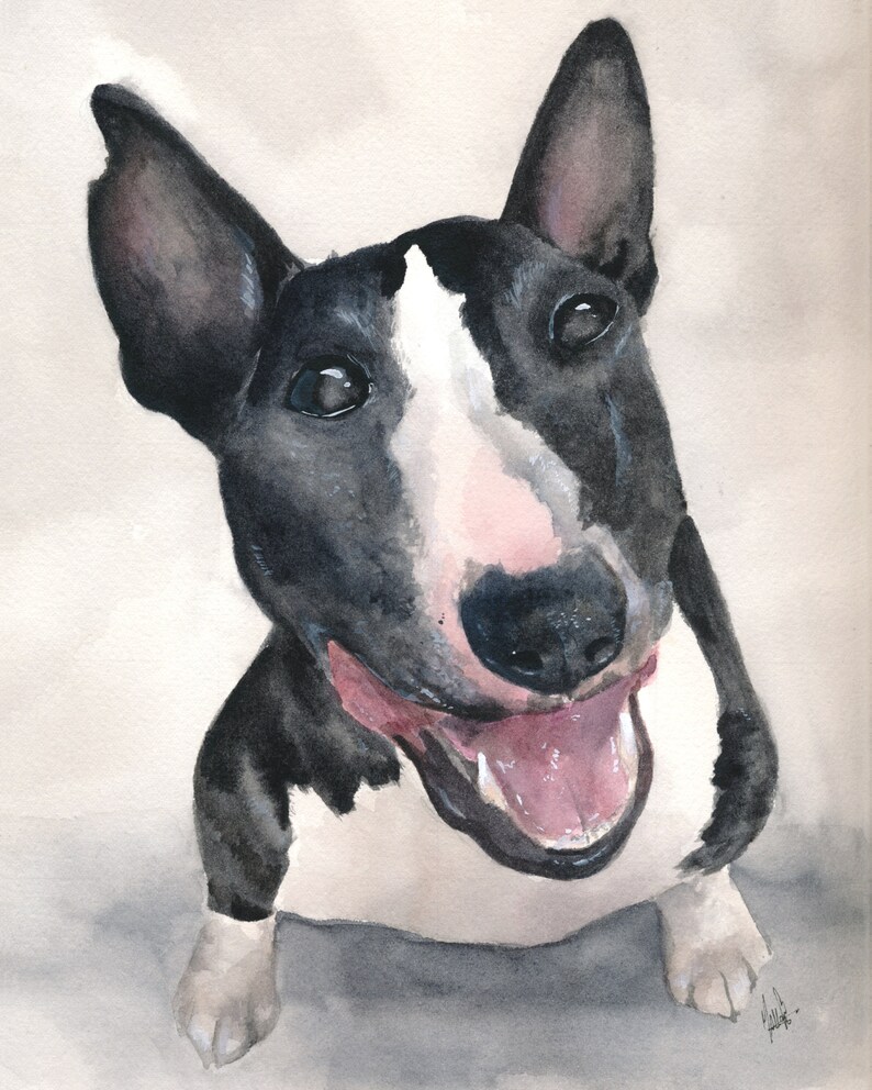 Custom Pet Portrait Realistic Watercolor Painting of Your Dog, Cat, or any Pet image 8