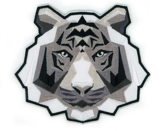 Geometric Tiger Iron-on Patch