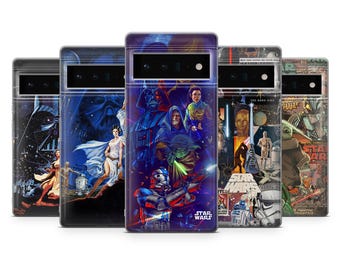 Star Wars Phone Case Millennium Falcon Cover for Google Pixel 10Pro, 9A, 8, 7Pro, 6Pro, Samsung S25, S24, S23, A36, A16, A56, iPhone 16