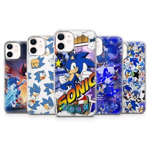 Sonic Phone Case Hedgehog SEGA Cover für iPhone 16 Pro Max, 15, 14, 13, 12, 11, Pixel 9A, 8Pro, 7, Samsung S25, S24, S23, S22, A54, A35