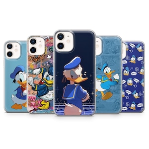 Donald Duck Phone Case Quack Cartoon Cover for iPhone 17, 16, 15, 14, 13, 12, Pixel 10, 9A, 8, Samsung S25, S24, S23, S22, A54, A35