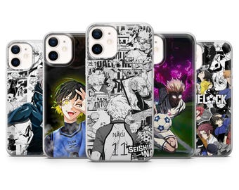Blue Lock Phone Case Bachira Soccer Cover for iPhone 17 Pro Max, 16, 15, 14, 13, 12, Pixel 10, 9, 8, Samsung S25, S24, S23, S22, A54, A35