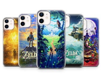 Funda de teléfono de la leyenda de Zelda con diseño de princesas para iPhone 17 Air, 16, 15, 14, 13, 12, Pixel 10, 9, 8, Samsung S25, S24, S23, S22, A54, A35