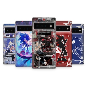 Sonic Phone Case Hedgehog Video Game Cover for Google Pixel 10 Pro, 9 Pro XL, 8, 7, 6A, Samsung S25, S24, S23, A36, A16, A56, iPhone 16