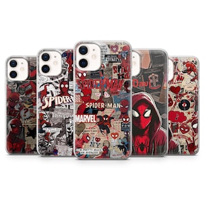 Custodia per telefono Spider Man Peter Parker Aesthetic Cover per iPhone 16, 15, 14, 13, 12, 11, Pixel 9A, 8, 7, Samsung S25, S24, S23, S22, A54, A35