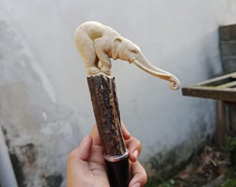 walking stick elephant motive for gift and collection
