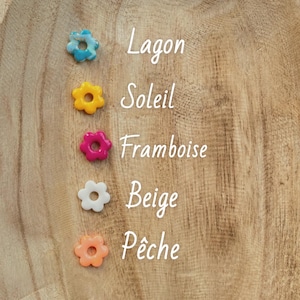 Flower earring, stainless steel hoop, interchangeable, tassels for women and children