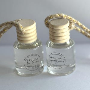 Car Diffuser-Round (8mL) -Hanging Car Diffuser, Air Freshener, Scented Air Freshener, Car Accessories, Aroma