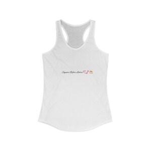 Playful Women&#39;s Racerback Tank - &quot;Sweets Before Sweat&quot; Design, Summer Gym Top, Gift for Fitness Lovers, Cute Workout Shirt, Workout Apparel
