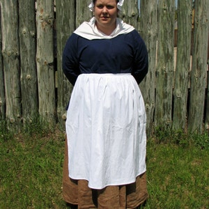 Woman's Colored Cotton Apron Colonial - Etsy
