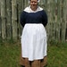 Woman's Colored Cotton Apron - Colonial - Etsy