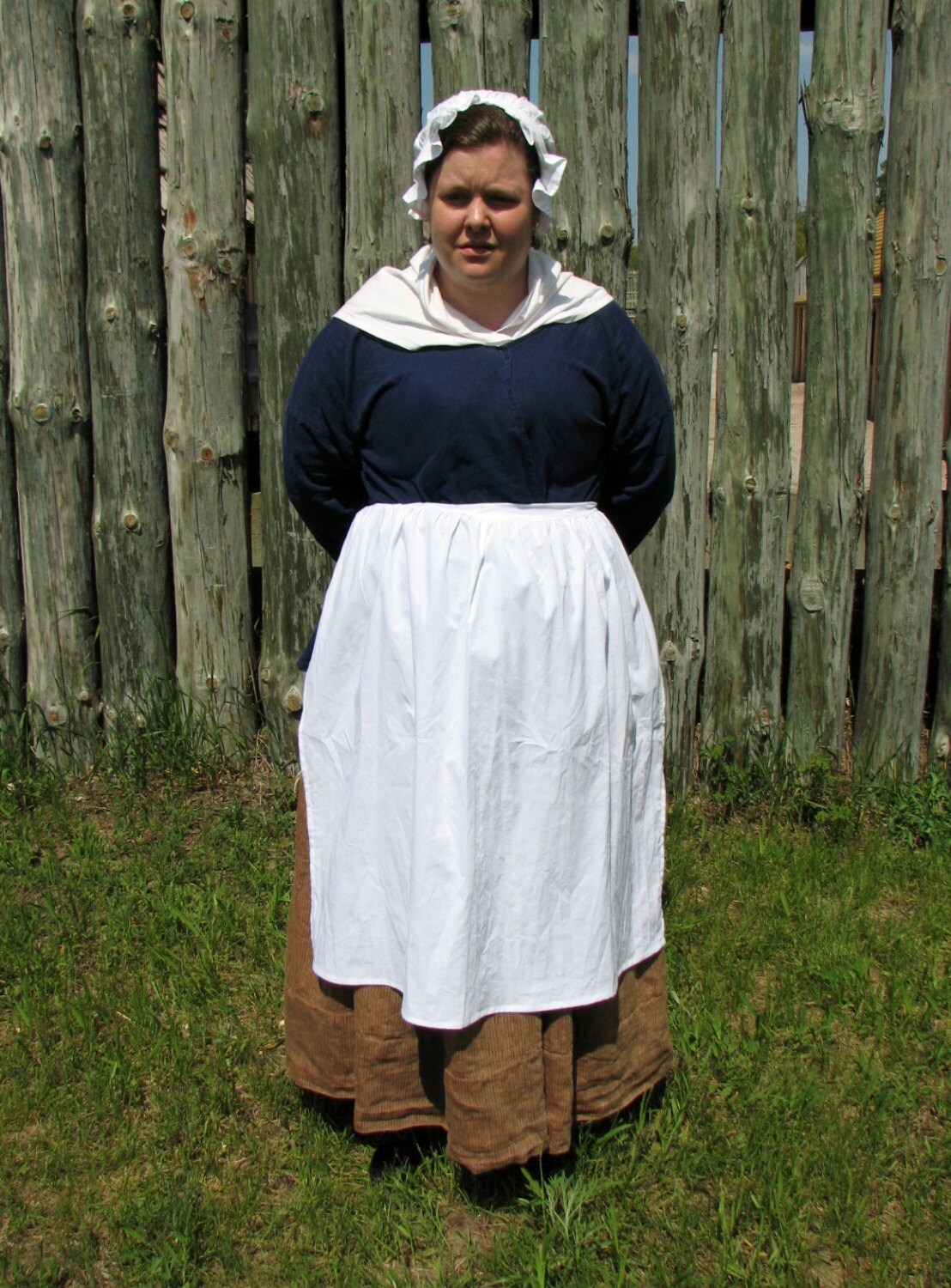 Woman's Colored Cotton Apron - Colonial - Etsy
