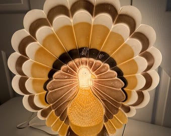 1995 Thanksgiving Turkey Blow Mold Don Featherstone Union Products 19" Tall
