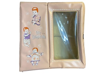 Tiny Thumbelina Doll Carry Case Pink Vintage Ideal Toy Corporation 1960's Handle
