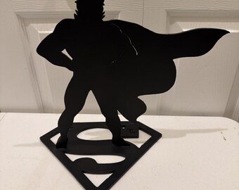 1995 SUPERMAN 13" Metal Sculpture by Tex Welch 526/1200 Warner Bros WB Statue