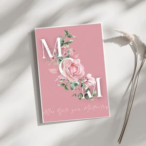 Digitale Muttertagskarte zum Ausdrucken | Poster A4 | Happy Mother’s Day | Alles Gute zum Muttertag | Printable Card | Sofort-Download |