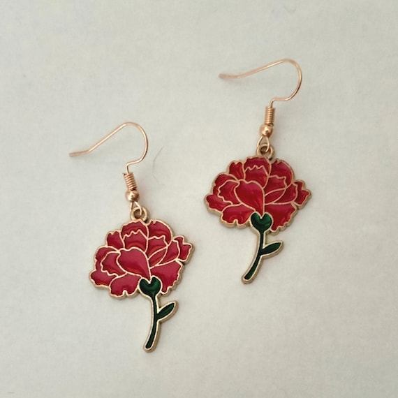 Set Bijoux Déclaration émail Rouge Lideva (collier + Boucles D'oreilles) - Neuf Avec étiquettes