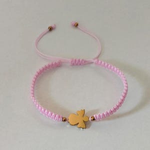 Pulsera Ángel de la Guarda de Macramé, Pulsera Personalizada con Hilo en 31 Colores, Amuleto de Protección, Regalo de Bautizo o Comunión. imagen 8