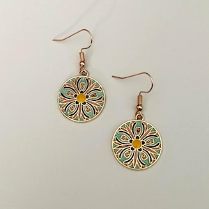 Floral Mosaic Earrings