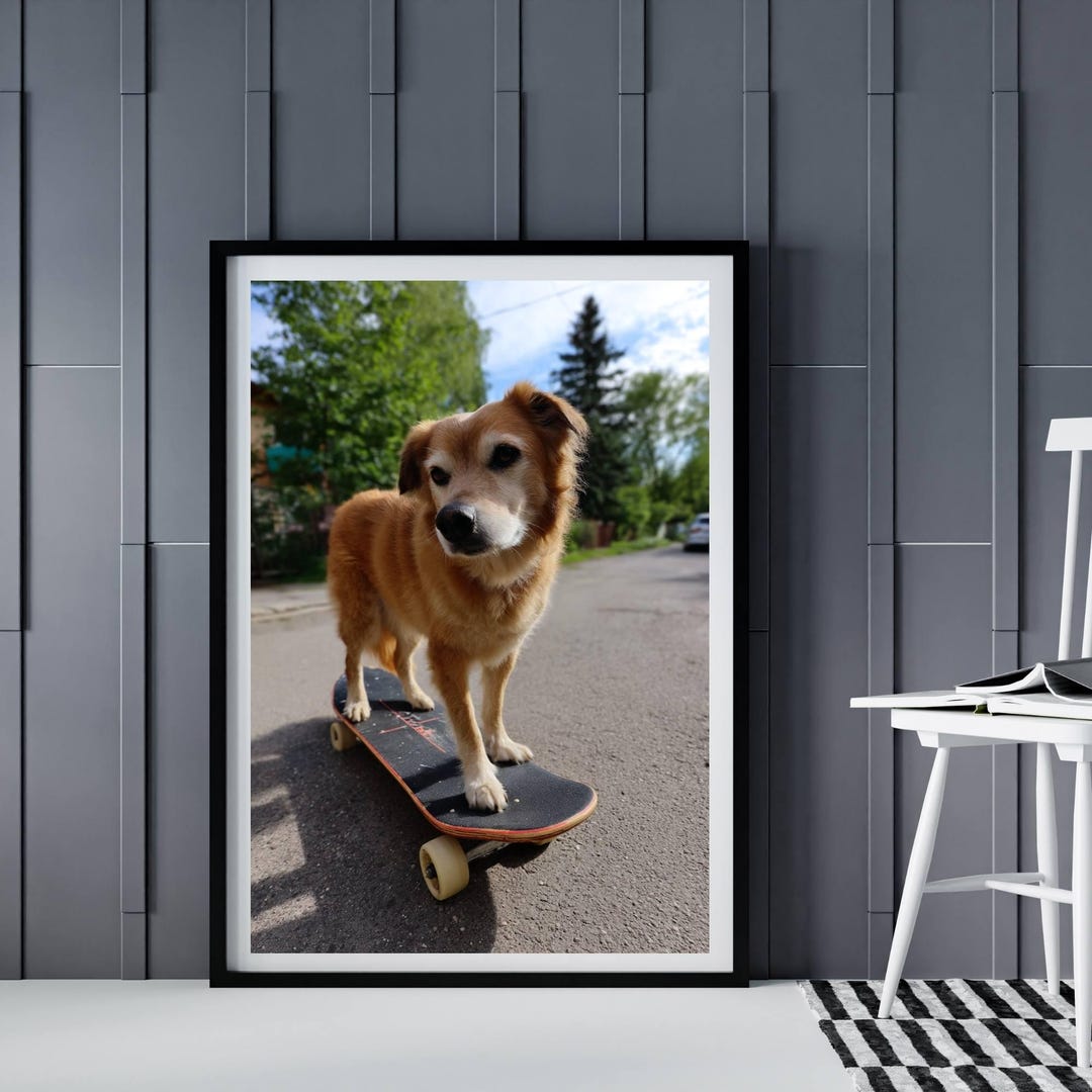 funny-skateboarding-dog-poster-printable-gift-for-animal-lovers